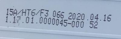 KIT DE LED'S PARA TV SCEPTRE (5 PIEZAS) / NUMERO DE PARTE DLED55DCZN / 15A/HT6/F3 / DLED55DCZN 5X9 0002 / E503117 / 1.17.01.0000045-000 / PANEL LC546PU2L-03 / MODELOS N55 / N55 KSTV83BB / N55 HITV83BB - Imagen 4